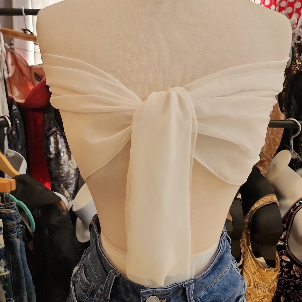 Elegant White Off-Shoulder Top
